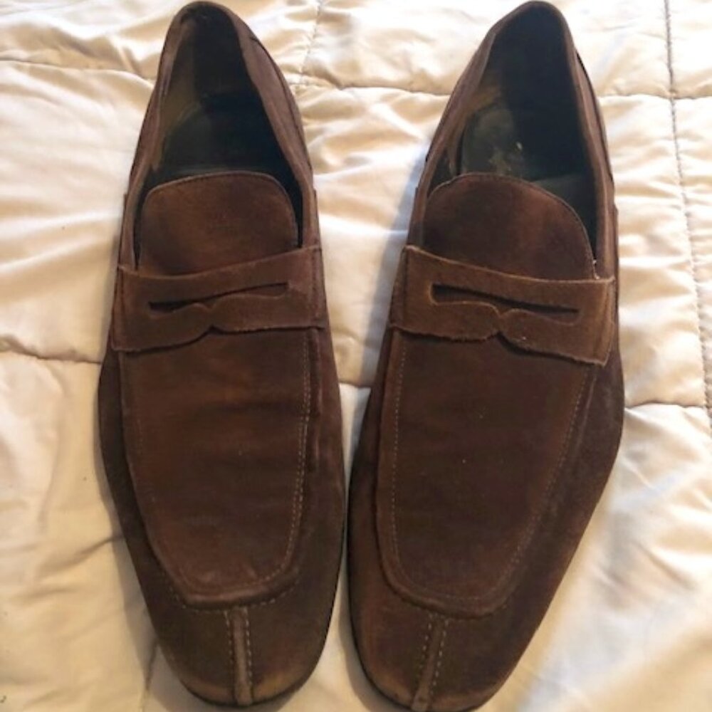 Bally Suede Loafers - Brown size 10